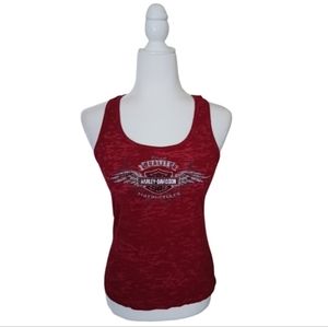 Red Harley Davidson Tank Top, Size Medium
